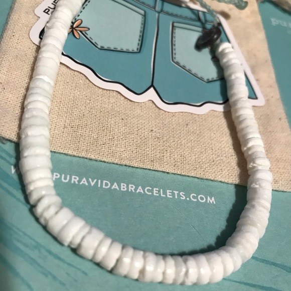 Puka Shell Pura Vida Turquoise Bracelet Puka Shell Anklet Pura